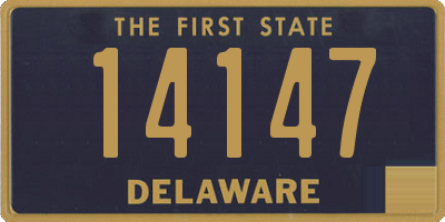 DE license plate 14147