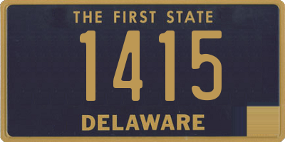 DE license plate 1415