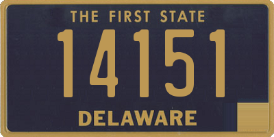 DE license plate 14151