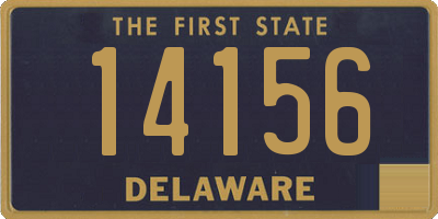 DE license plate 14156