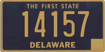 DE license plate 14157