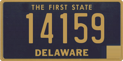 DE license plate 14159