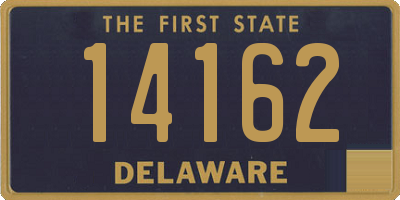 DE license plate 14162