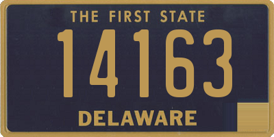 DE license plate 14163