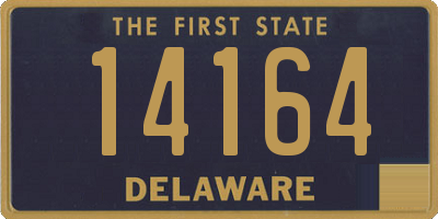 DE license plate 14164