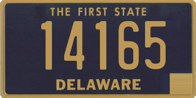 DE license plate 14165