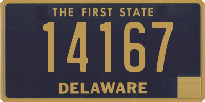 DE license plate 14167