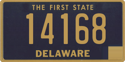 DE license plate 14168