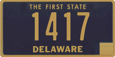 DE license plate 1417