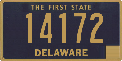 DE license plate 14172