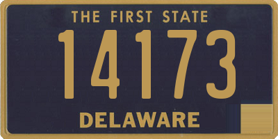 DE license plate 14173