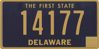 DE license plate 14177