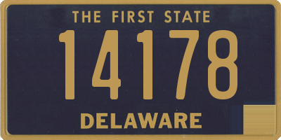 DE license plate 14178