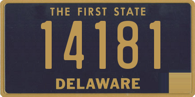 DE license plate 14181