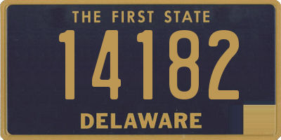 DE license plate 14182