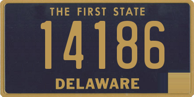 DE license plate 14186