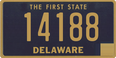 DE license plate 14188