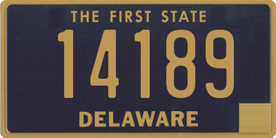 DE license plate 14189