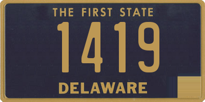 DE license plate 1419