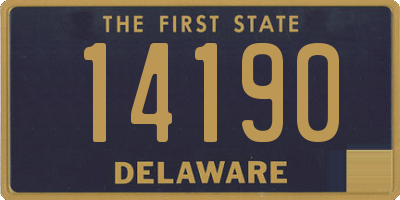 DE license plate 14190