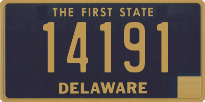 DE license plate 14191