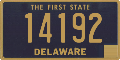 DE license plate 14192