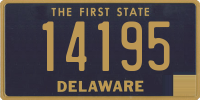 DE license plate 14195