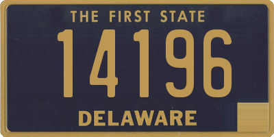 DE license plate 14196