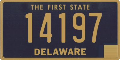 DE license plate 14197