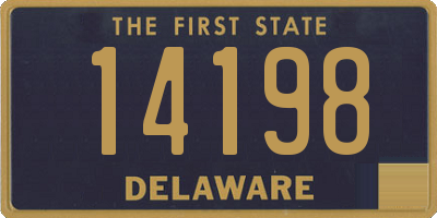 DE license plate 14198