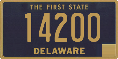 DE license plate 14200