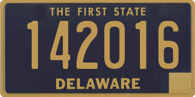 DE license plate 142016