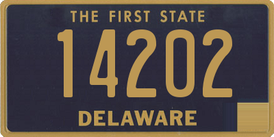 DE license plate 14202