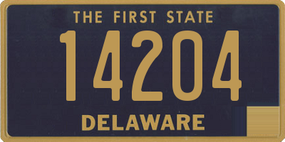 DE license plate 14204