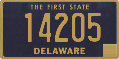 DE license plate 14205