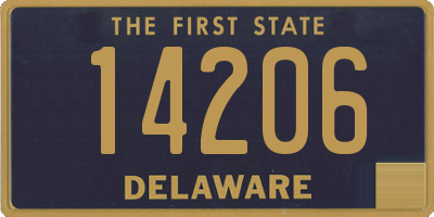 DE license plate 14206