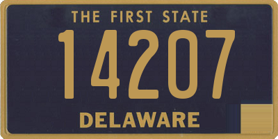 DE license plate 14207