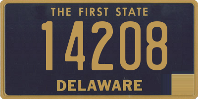 DE license plate 14208