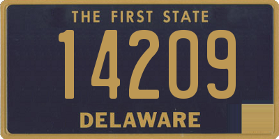 DE license plate 14209