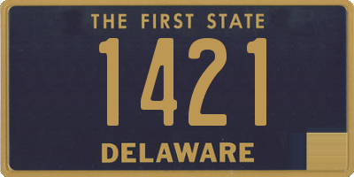 DE license plate 1421