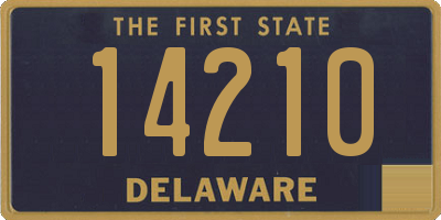 DE license plate 14210