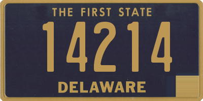 DE license plate 14214