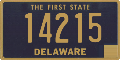DE license plate 14215