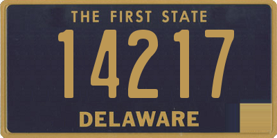 DE license plate 14217