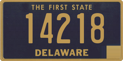 DE license plate 14218