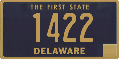 DE license plate 1422