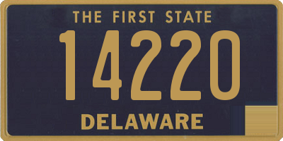 DE license plate 14220