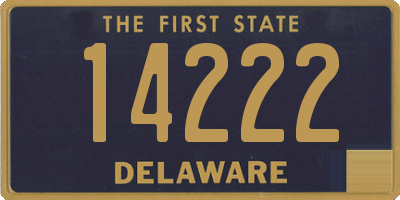 DE license plate 14222