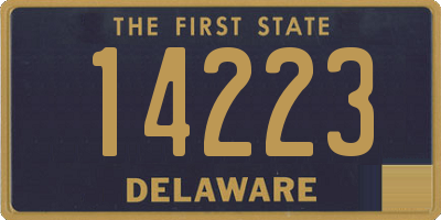 DE license plate 14223