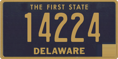 DE license plate 14224